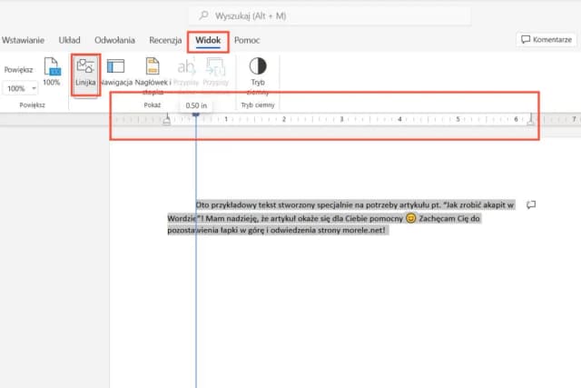 Jak ustawić linijkę w Wordzie i uniknąć problemów z formatowaniem Jak ustawić linijkę w Wordzie i uniknąć problemów z formatowaniem