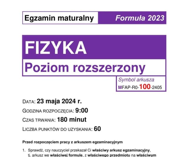 Ile trwa matura z fizyki? Sprawdź, co musisz wiedzieć o czasie egzaminu Ile trwa matura z fizyki? Sprawdź, co musisz wiedzieć o czasie egzaminu